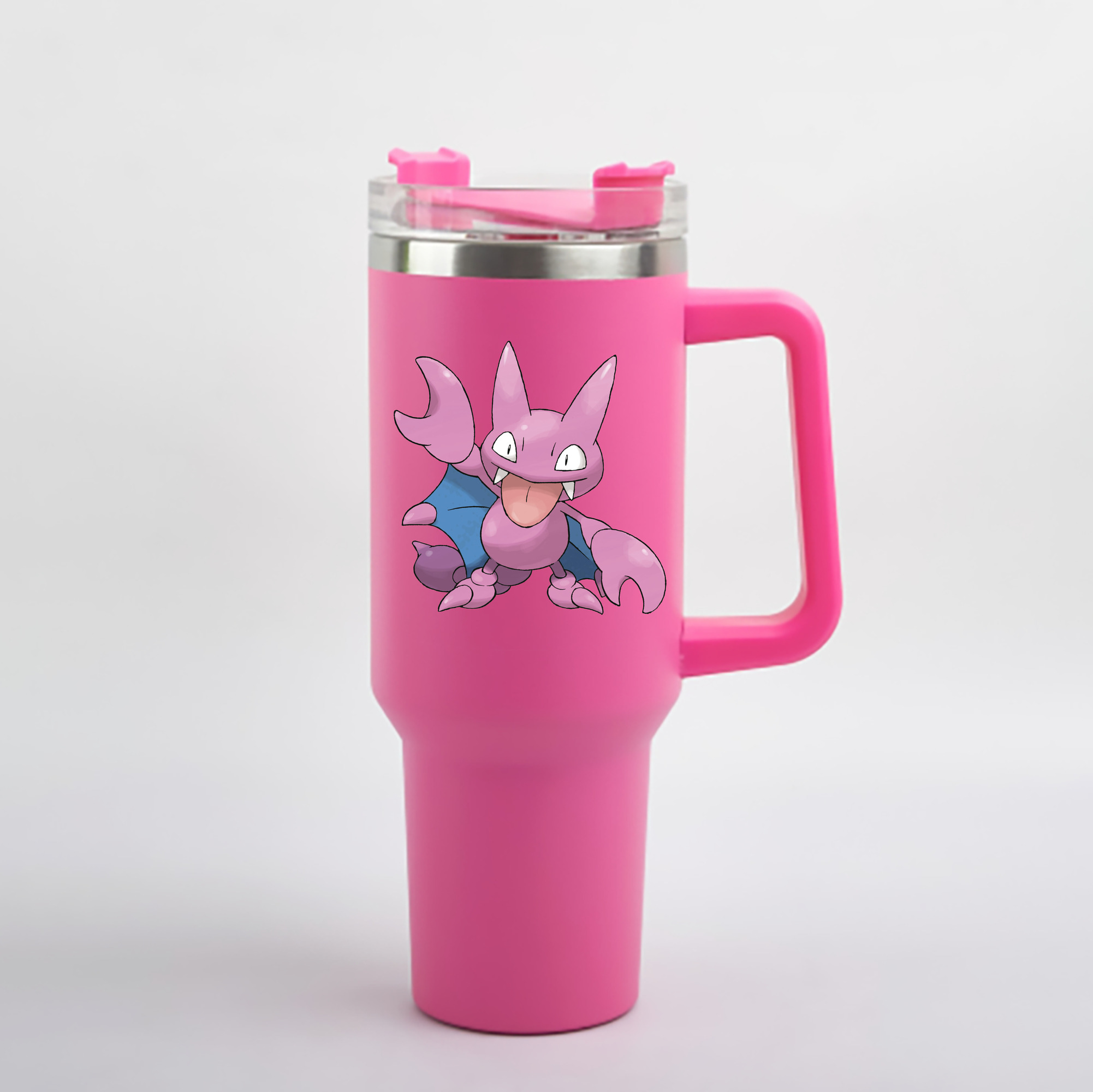 （画像用） ポケットモンスター Pokémon 1200mL車用タンブラー - クリスタルステッカー（プラスチックストロー付き）